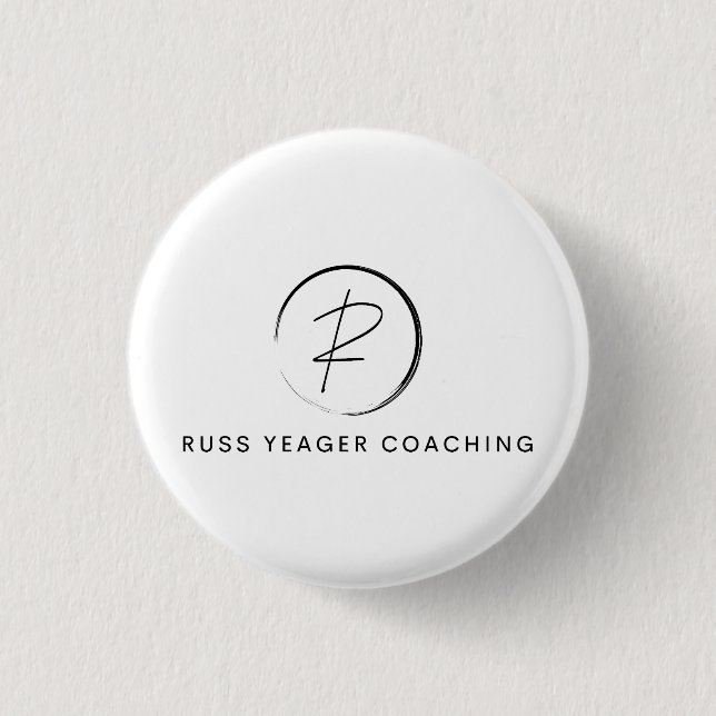 Russ Yeager Coaching Signature Logo Button (Front)