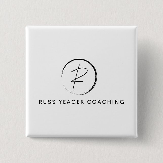 Russ Yeager Coaching Signature Logo Button (Front)