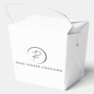 Russ Yeager Coaching Signature Logo Favor Boxes