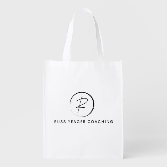 Russ Yeager Coaching Signature Logo Grocery Bag (Front)