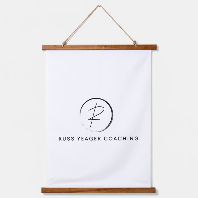 Russ Yeager Coaching Signature Logo Hanging Tapestry (Front)