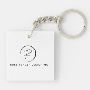 Russ Yeager Coaching Signature Logo Keychain