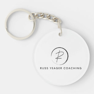 Russ Yeager Coaching Signature Logo Keychain