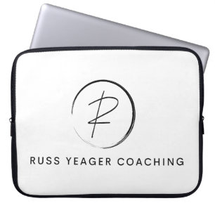 Russ Yeager Coaching Signature Logo Laptop Sleeve