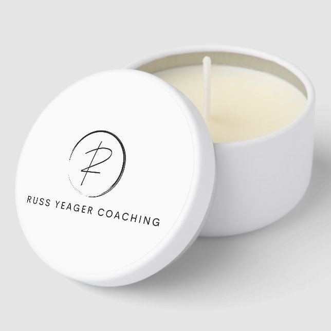 Russ Yeager Coaching Signature Logo Mini Candle Favors (Corner)