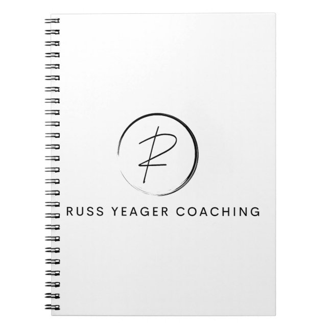 Russ Yeager Coaching Signature Logo Notebook (Front)
