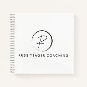 Russ Yeager Coaching Signature Logo Notebook