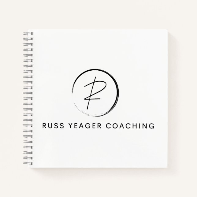 Russ Yeager Coaching Signature Logo Notebook (Front)