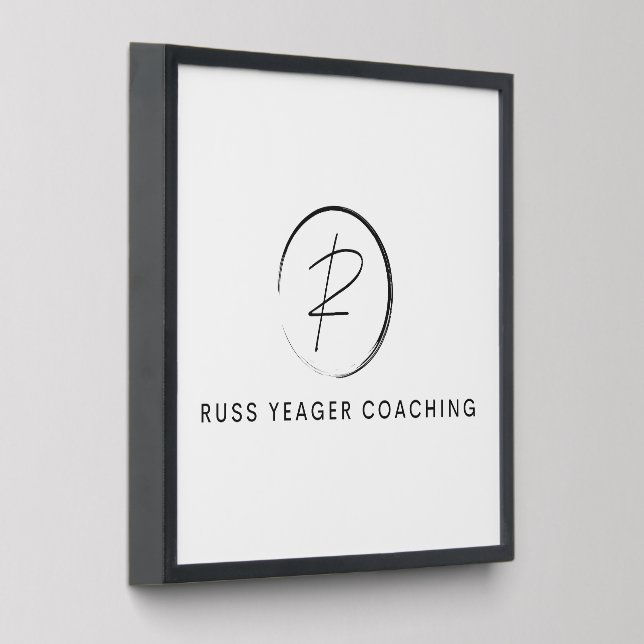 Russ Yeager Coaching Signature Logo Peel And Stick Photo Tile (Angled)