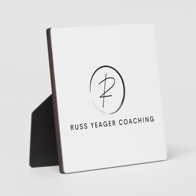 Russ Yeager Coaching Signature Logo Plaque (Front)