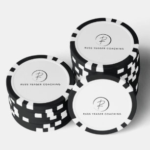 Russ Yeager Coaching Signature Logo Poker Chips