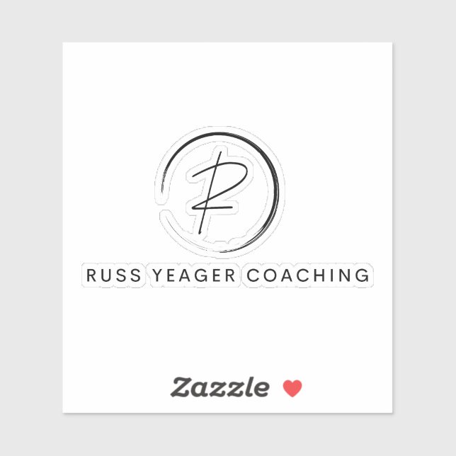 Russ Yeager Coaching Signature Logo Sticker (Sheet)