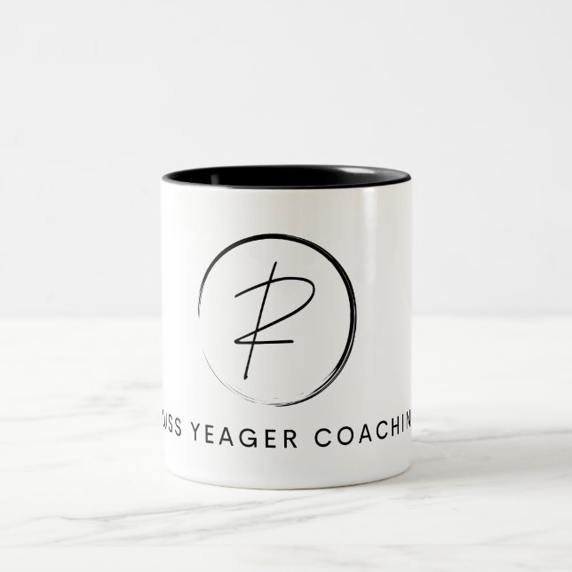 Russ Yeager Coaching Signature Logo Two-Tone Coffee Mug (Center)