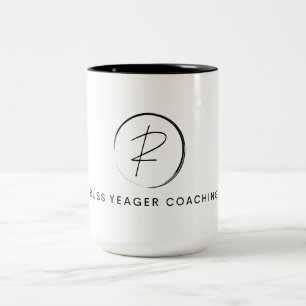 Russ Yeager Coaching Signature Logo Two-Tone Coffee Mug
