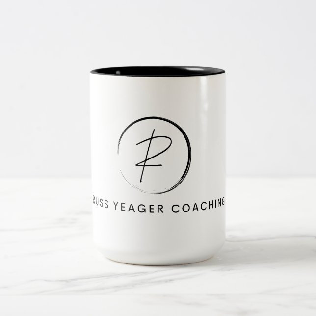 Russ Yeager Coaching Signature Logo Two-Tone Coffee Mug (Center)