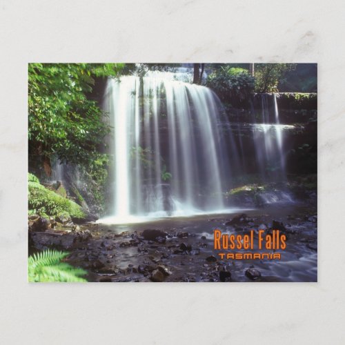 Russel Fall TasmaniaAustralia Postcard