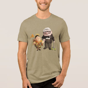 Russell and Carl from Disney Pixar UP! Tri-Blend Shirt