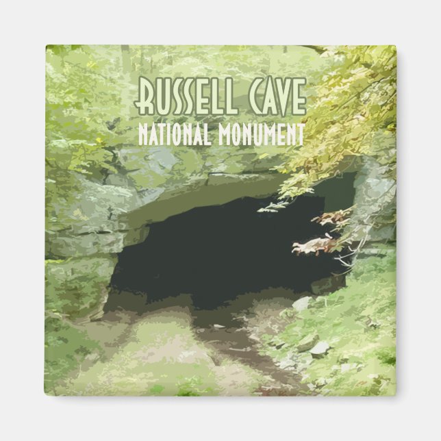 Russell Cave National Monument Alabama Magnet (Front)