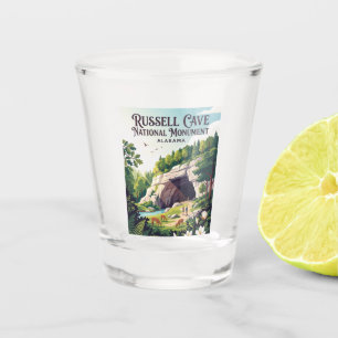 Russell Cave National Monument Alabama Shot Glass