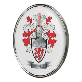 Russell Coat of Arms Golf Ball Marker