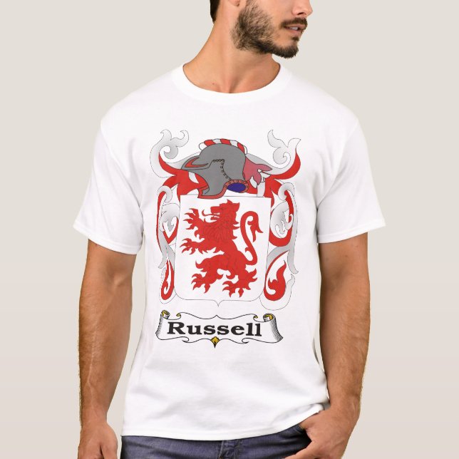 Russell Family Coat of Arms T-shirt (Front)