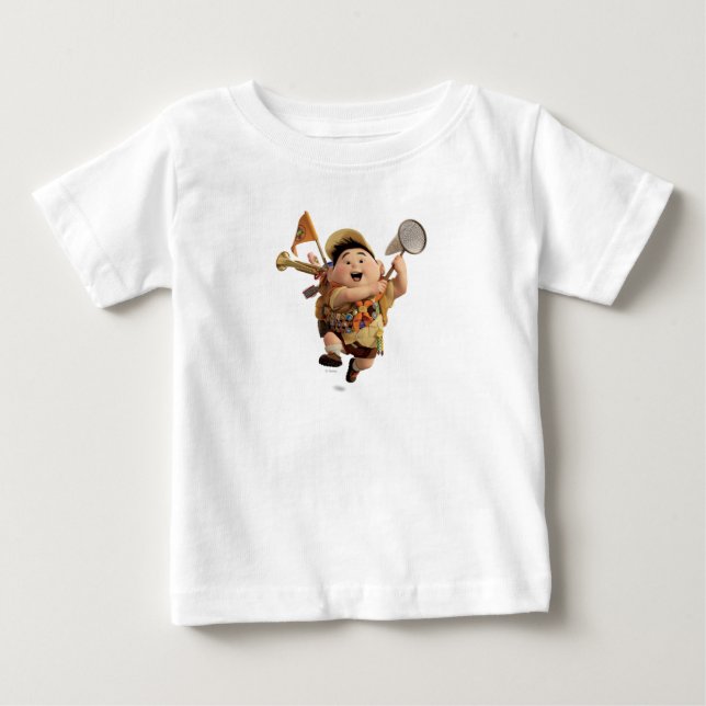 Russell from the Disney Pixar UP Movie Running Baby T-Shirt (Front)