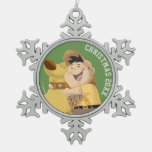 Russell Hugging Dug - Pixar Up! Snowflake Pewter Christmas Ornament at Zazzle