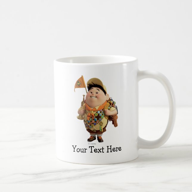 Russell smiling - the Disney Pixar UP Movie 2 Coffee Mug (Right)
