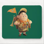 Russell smiling - the Disney Pixar UP Movie Mouse Pad<br><div class="desc">Brighten up your workspace with this cheerful mouse pad featuring Russell, the enthusiastic Wilderness Explorer from Disney Pixar's "Up." This design showcases Russell's infectious smile, sure to bring a touch of joy to your day as you navigate your computer. Perfect for fans of the movie, this mouse pad is a...</div>