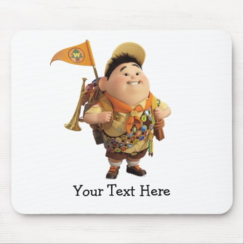 Russell smiling _ the Disney Pixar UP Movie Mouse Pad