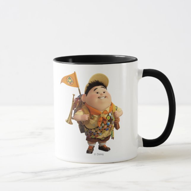 Russell smiling - the Disney Pixar UP Movie Mug (Right)