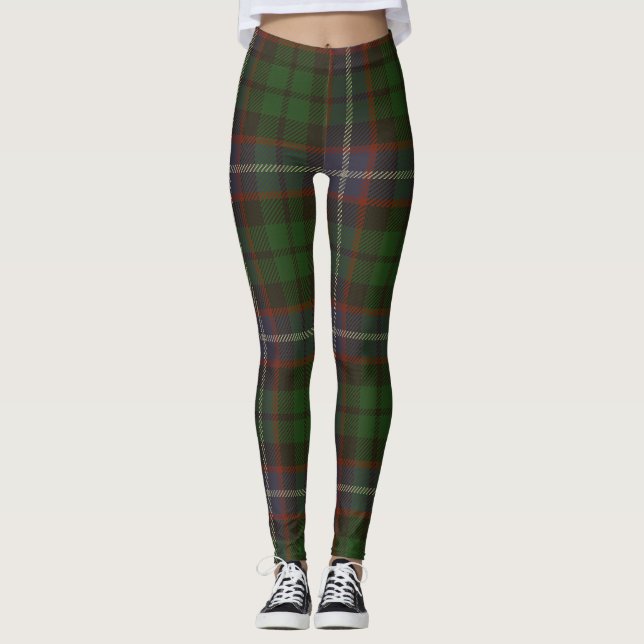 Russell Tartan Clan Plaid Leggings (Front)