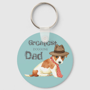 Russell Terrier Dad Keychain
