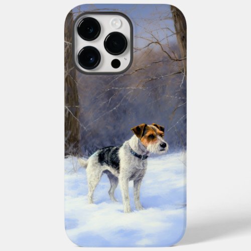 Russell Terrier Let It Snow Christmas Case_Mate iPhone 14 Pro Max Case