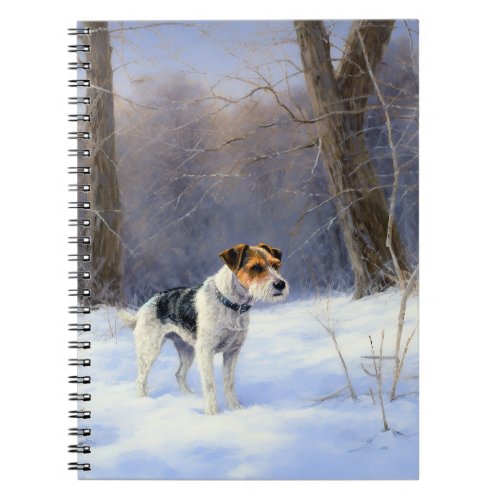 Russell Terrier Let It Snow Christmas Notebook