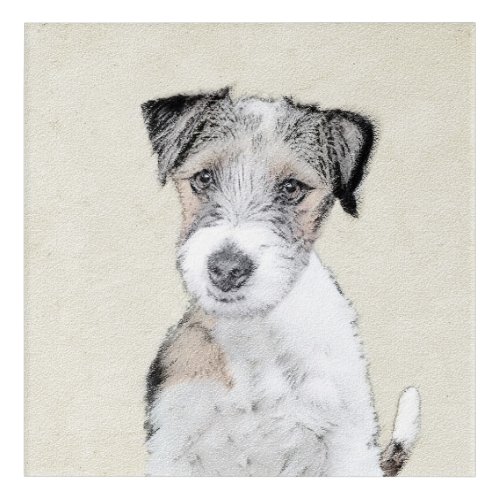 Russell Terrier Rough Painting _ Original Dog Art