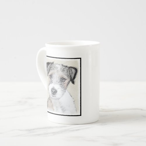 Russell Terrier Rough Painting _ Original Dog Art Bone China Mug