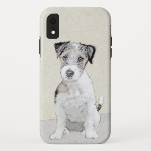 Russell Terrier Rough Painting _ Original Dog Art iPhone XR Case