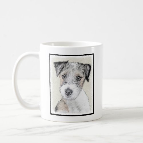 Russell Terrier Rough Painting _ Original Dog Art Coffee Mug