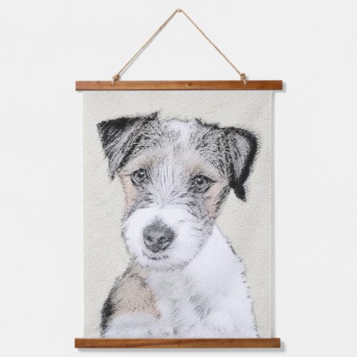 Russell Terrier Rough Painting _ Original Dog Art Hanging Tapestry