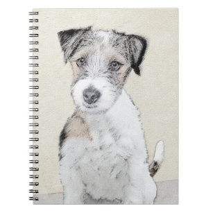 Russell Terrier Rough Painting - Original Dog Art Notebook