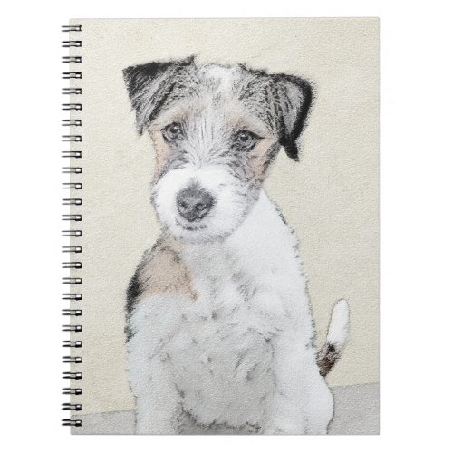 Russell Terrier Rough Painting _ Original Dog Art Notebook