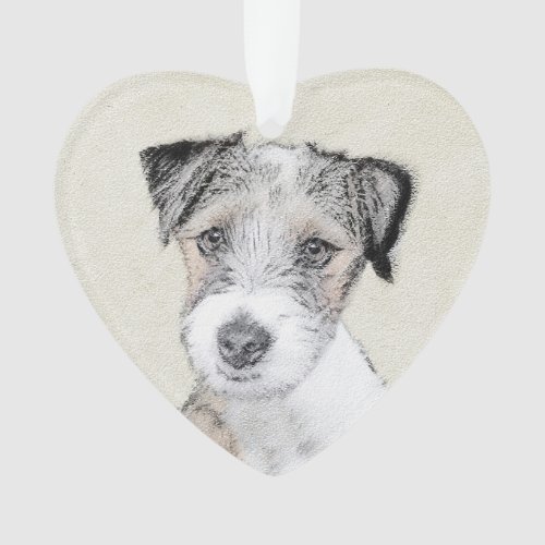 Russell Terrier Rough Painting _ Original Dog Art Ornament