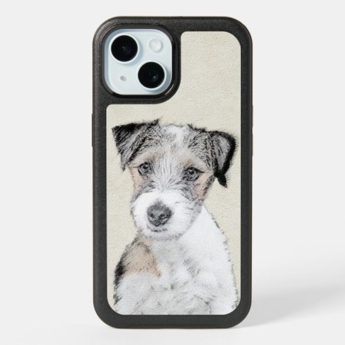 Russell Terrier Rough Painting _ Original Dog Art iPhone 15 Case