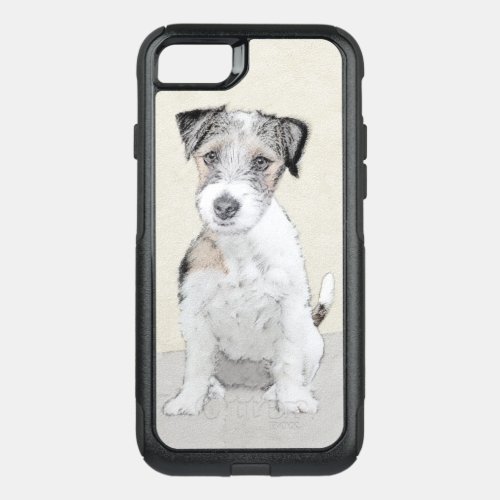 Russell Terrier Rough Painting _ Original Dog Art OtterBox Commuter iPhone SE87 Case