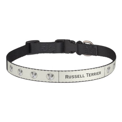 Russell Terrier Rough Painting _ Original Dog Art Pet Collar