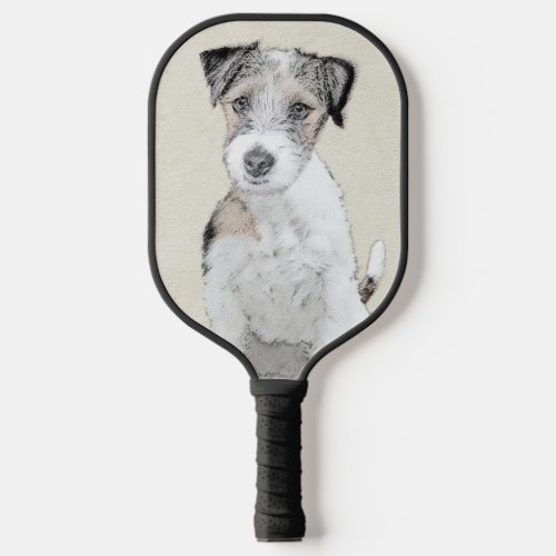 Russell Terrier Rough Painting _ Original Dog Art Pickleball Paddle