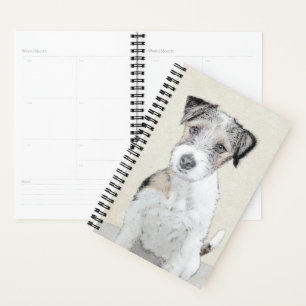 Russell Terrier Rough Painting - Original Dog Art Planner