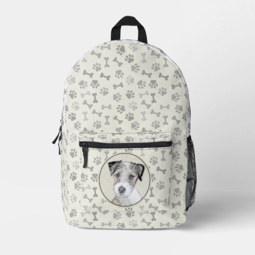 Russell Terrier Rough Painting _ Original Dog Art Printed Backpack