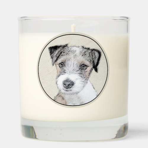 Russell Terrier Rough Painting _ Original Dog Art Scented Candle